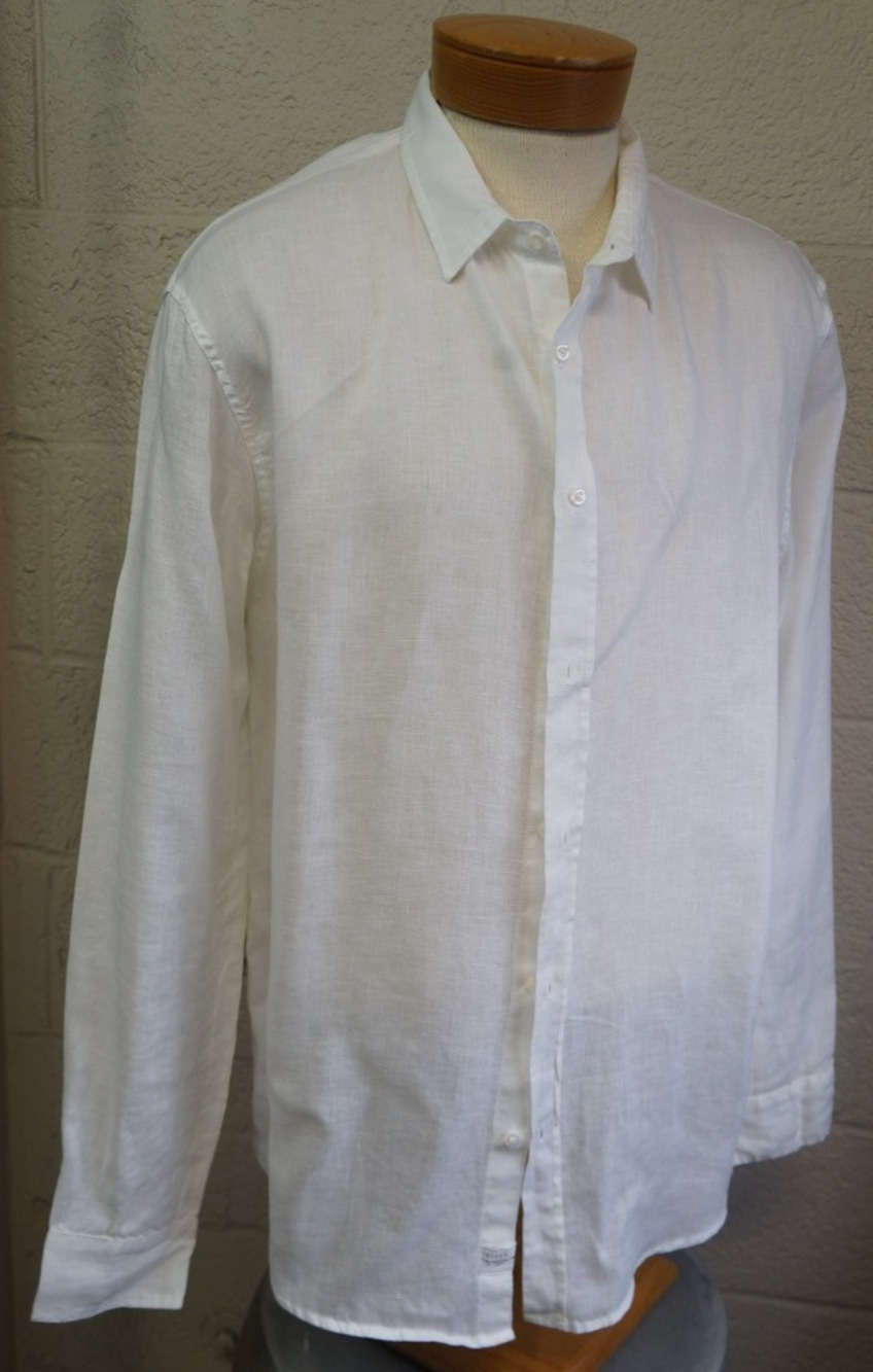 Frank & Eileen Button Down Shirt White Stripe Button Down Shirt Size Large XXL